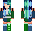 green and blue halfsies