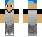 guy with blue hair