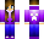 purple hoodie girl