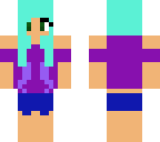 summer girl with dyed hair
