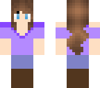 teen girl lavender shirt farmer