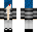 blue haired boy