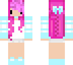 pink kawii girl skin