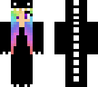 rainbow haired dino girl