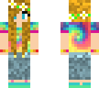 rainbow tye-dye blond