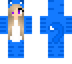 blue cat girl