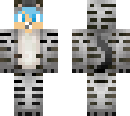 blue haired baby tiger