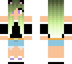 green hair neko