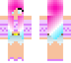pink white blue ombre