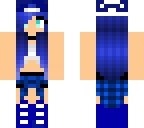 cute blue girl