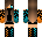 cute fire and ice girl