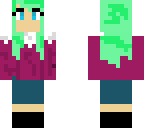 green hair girl