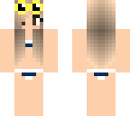 navy and white bikini with yellow sunglasses