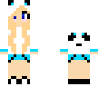 panda blue girl