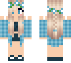 plaid blonde girl