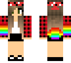 rainbow lumberjack girl