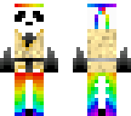 rainbow panda warrior