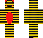 yellow stripped bear