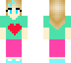 a girl with a heart shirt