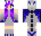 blue and purple dragon girl