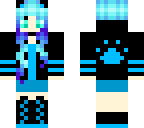 blue cat girl