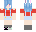blue haired girl