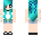 blue haired spring girl