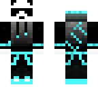 correct blue lit panda