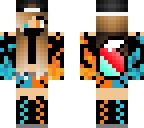 fire and ice fox girl