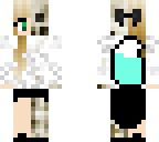 half fox skeleton girl