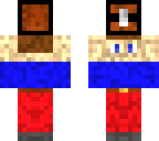 man holding chest