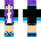 purple haired girl