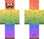 rainbow sheep with moustache in black fixed maybe