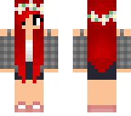 red flower girl
