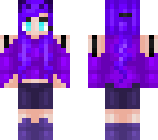 warrior cat girl all purple version