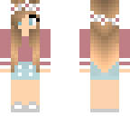 Blond flower girl | Minecraft Skin