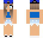 blue cool girl