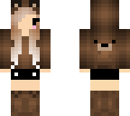 chibi girl with bear jumper