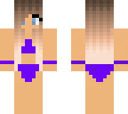 girl in a purple swimsuit