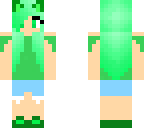 green kitty girl