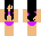 purple bikini girl