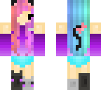 uniformed rainbow cat girl