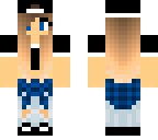 blue_4 pixel steve arm girl