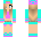 blue and purple girl skin