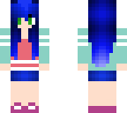 blue haired girl
