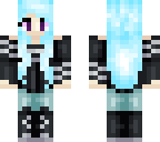 blue haired girl