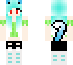 blue haired ombre neko