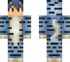blue tiger onesie
