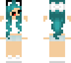 chibi with cyan hair edit