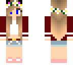 flower cat girl